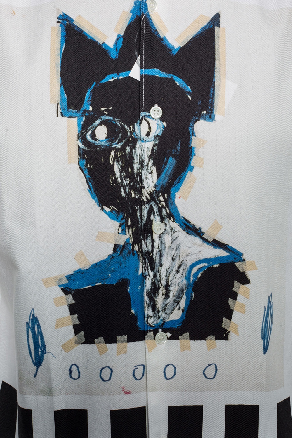 白色Comme des Garçons SHIRT x Jean-Michel Basquiat Comme des